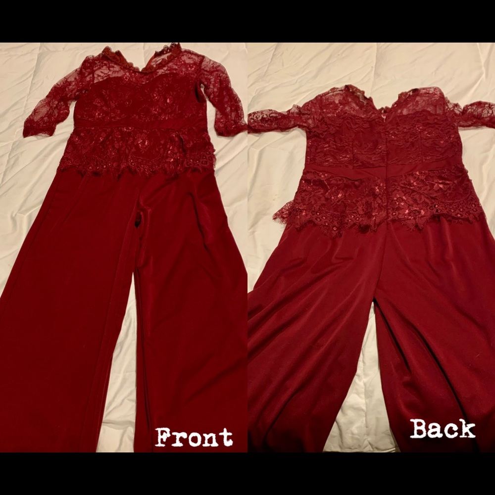 🍷Burgundy Wine Romper🍷